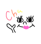 カラフルな顔文字くん（個別スタンプ：5）