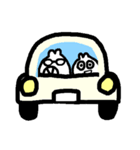 うさぎみたいな白いやつ（個別スタンプ：1）