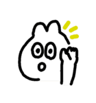 うさぎみたいな白いやつ（個別スタンプ：4）