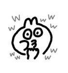 うさぎみたいな白いやつ（個別スタンプ：8）