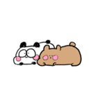 クマとパンダときどきカメ（個別スタンプ：24）