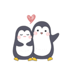 Lovely penguins（個別スタンプ：5）