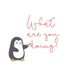 Lovely penguins（個別スタンプ：21）