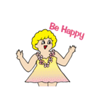 ハワイのパワーをフラダンスで！（個別スタンプ：22）