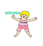 ハワイのパワーをフラダンスで！（個別スタンプ：34）