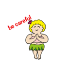 ハワイのパワーをフラダンスで！（個別スタンプ：35）