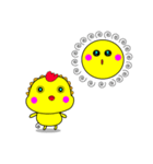 Sun chick and halloween（個別スタンプ：2）