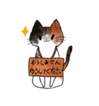 でぶねこ三姉弟（個別スタンプ：10）