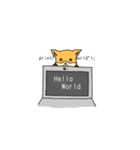 きつねエンジニア（個別スタンプ：3）