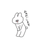 こんにちはうさぎ（個別スタンプ：5）