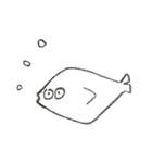 悲惨なヒラメ。（個別スタンプ：1）