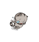 Super lazy cat with love, cute and fun.（個別スタンプ：4）