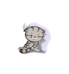 Super lazy cat with love, cute and fun.（個別スタンプ：18）