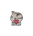 Super lazy cat with love, cute and fun.（個別スタンプ：25）