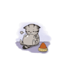 Super lazy cat with love, cute and fun.（個別スタンプ：36）