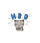 Super lazy cat with love, cute and fun.（個別スタンプ：39）