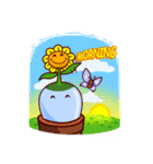 Droplet ＆ Sunflower（個別スタンプ：1）