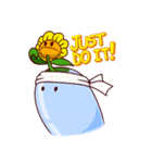 Droplet ＆ Sunflower（個別スタンプ：5）
