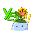 Droplet ＆ Sunflower（個別スタンプ：18）