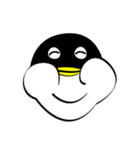 むっちりペンギンの絵文字スタンプ（個別スタンプ：1）