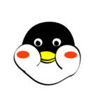 むっちりペンギンの絵文字スタンプ（個別スタンプ：3）