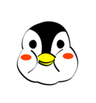 むっちりペンギンの絵文字スタンプ（個別スタンプ：4）