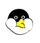 むっちりペンギンの絵文字スタンプ（個別スタンプ：10）