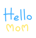 yellow mom（個別スタンプ：3）