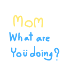 yellow mom（個別スタンプ：7）
