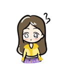 Autumn yellow girl（個別スタンプ：12）