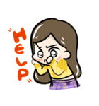 Autumn yellow girl（個別スタンプ：15）