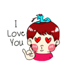 Boss BB very cute (English)（個別スタンプ：22）