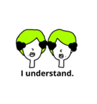 Yellow-green twins（個別スタンプ：5）