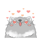 Fluffy cut cat（個別スタンプ：4）