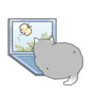 Fluffy cut cat（個別スタンプ：33）