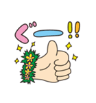 お絵かき風ハワイちゃん（個別スタンプ：4）