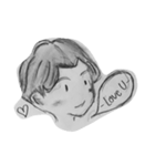 Draw with a pencil（個別スタンプ：1）