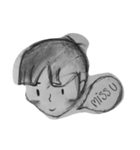 Draw with a pencil（個別スタンプ：2）