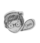 Draw with a pencil（個別スタンプ：3）