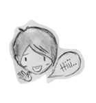 Draw with a pencil（個別スタンプ：7）