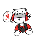 guy with headphone（個別スタンプ：11）