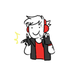 guy with headphone（個別スタンプ：17）