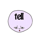 英単語 フェイス（個別スタンプ：21）