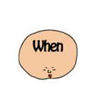 英単語 フェイス（個別スタンプ：34）