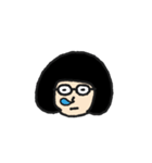 おかっぱメガネ子さん（個別スタンプ：13）