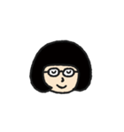 おかっぱメガネ子さん（個別スタンプ：14）