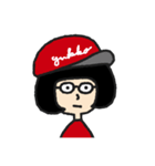 おかっぱメガネ子さん（個別スタンプ：21）