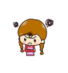 Little Pigtail Girl（個別スタンプ：9）