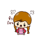 Little Pigtail Girl（個別スタンプ：13）