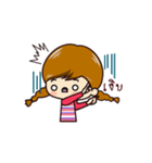 Little Pigtail Girl（個別スタンプ：16）
